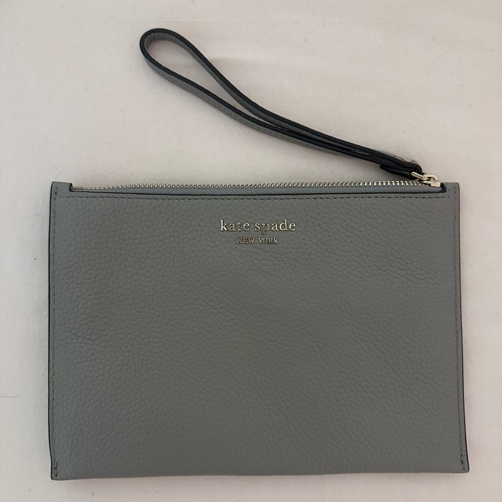 Kate Spade Gray Wristlet Clutch